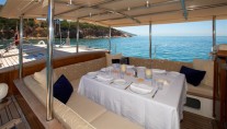 Sailing yacht KEALOHA -  Dining on deck
